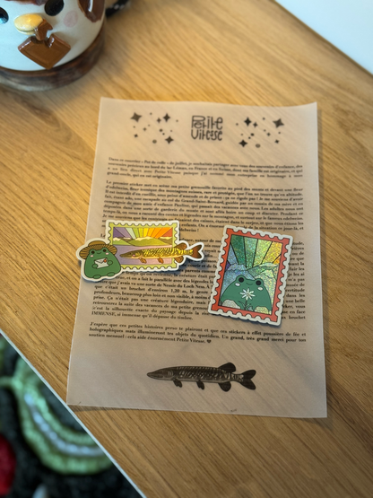 Sticker club Juillet - Une grenouille à la montagne