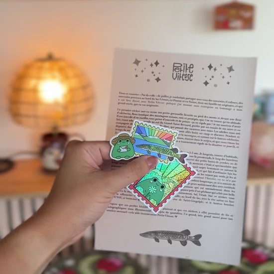 sticker pailleté et holographiques petite vitesse